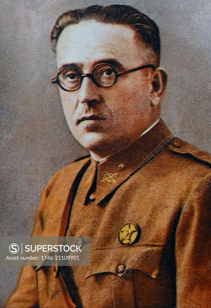 General Vicente Rojo Lluch (1894 ñ 1966) Chief of the General Staff of the Spanish Republican Armed Forces during the Spanish Civil War.