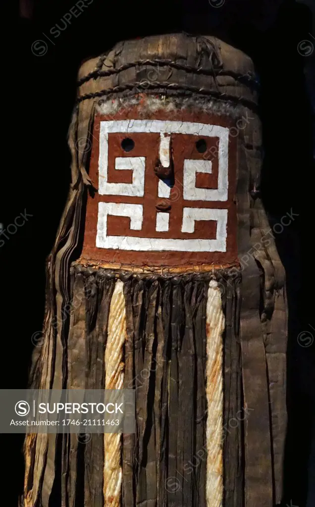 Wooden dance mask created by the indigenous Aparai people, Brazil. Dated 20th Century