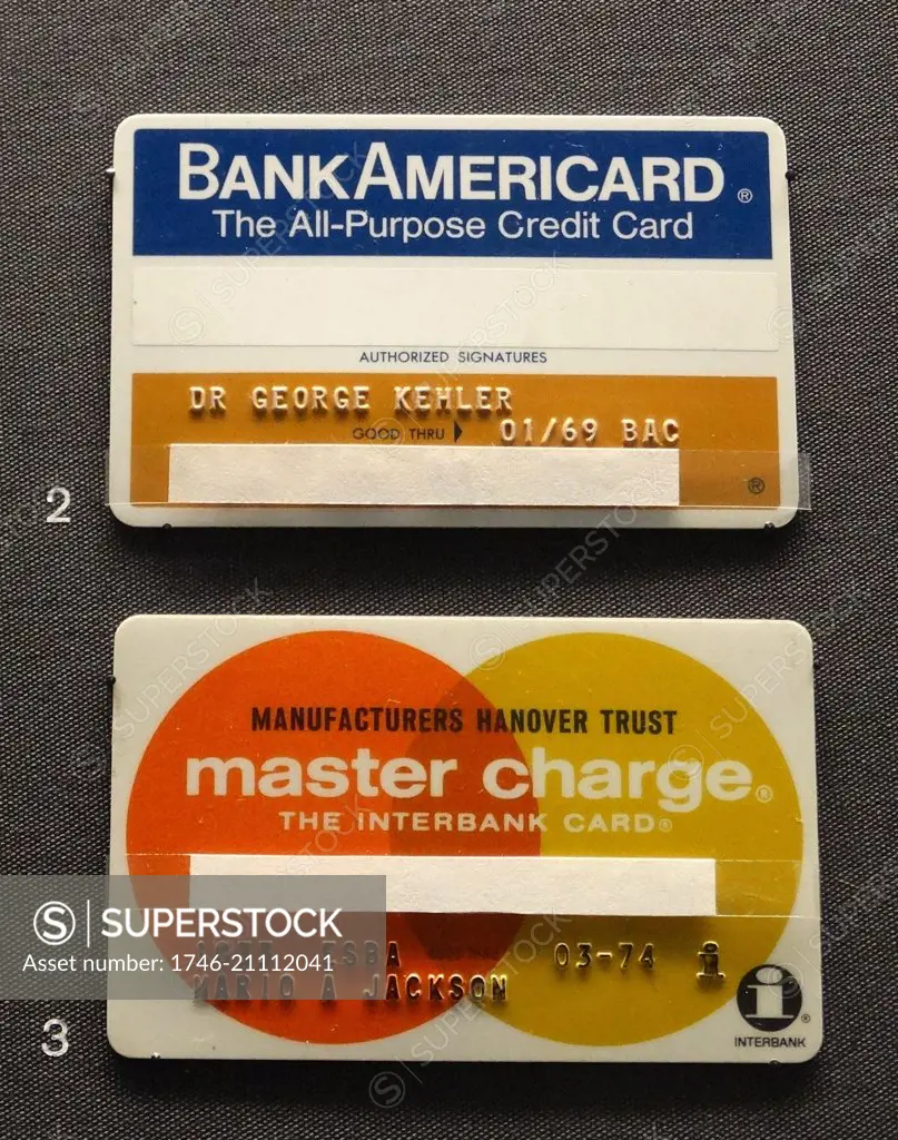 1969 first all-purpose credit card, Bank Americard (later Visa)