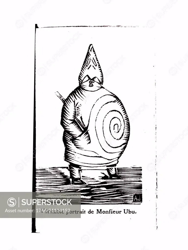 Ubu Roi (Ubu the King or King Ubu); a play by Alfred Jarry. first performed in Paris at the ThÈtre de líåuvre, causing a riotous response in the audience, 1896. It is a precursor to Dada, Surrealism and Theatre of the Absurd