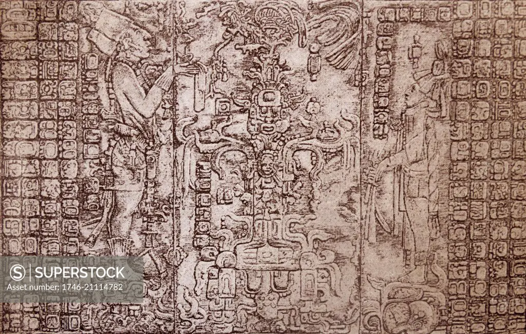 Mayan relief from a temple in Mexico circa 900 AD