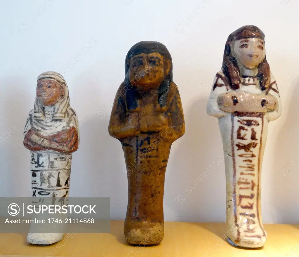 Egyptian Ushabti or ushabtis. The ushabti also called shabti or shawabti, was an Ancient Egyptian funerary figurine