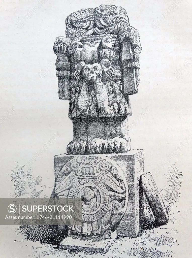 Mayan statue of a god circa 900 AD