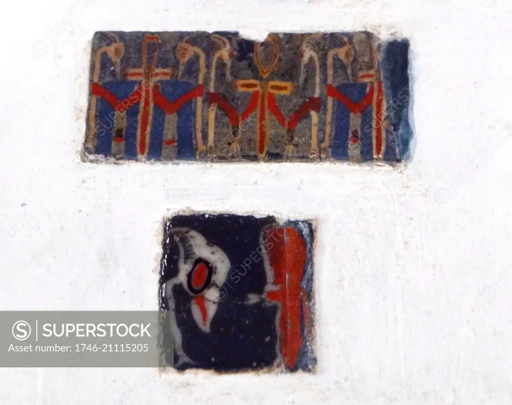 Ancient Egyptian, glass inlay showing Ankh symbol. Ptolemaic ( 304-30 BC )