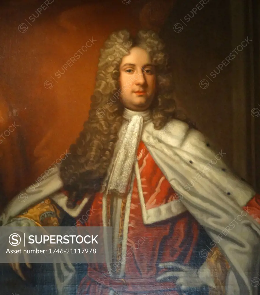 Portrait of Henry Bowes Howard, 11th Earl of Suffolk and 4th Earl of Berkshire (1686-1757) Supporter of James II. By an unknown artist