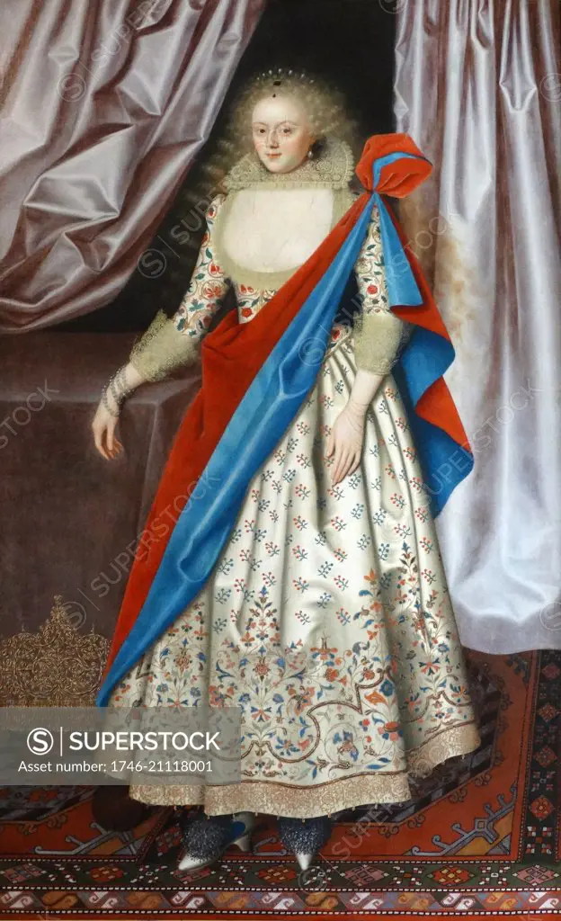 Portrait of Lady Isabella Rich by William Larkin (1580-1619) English painter. Dated 16th Century