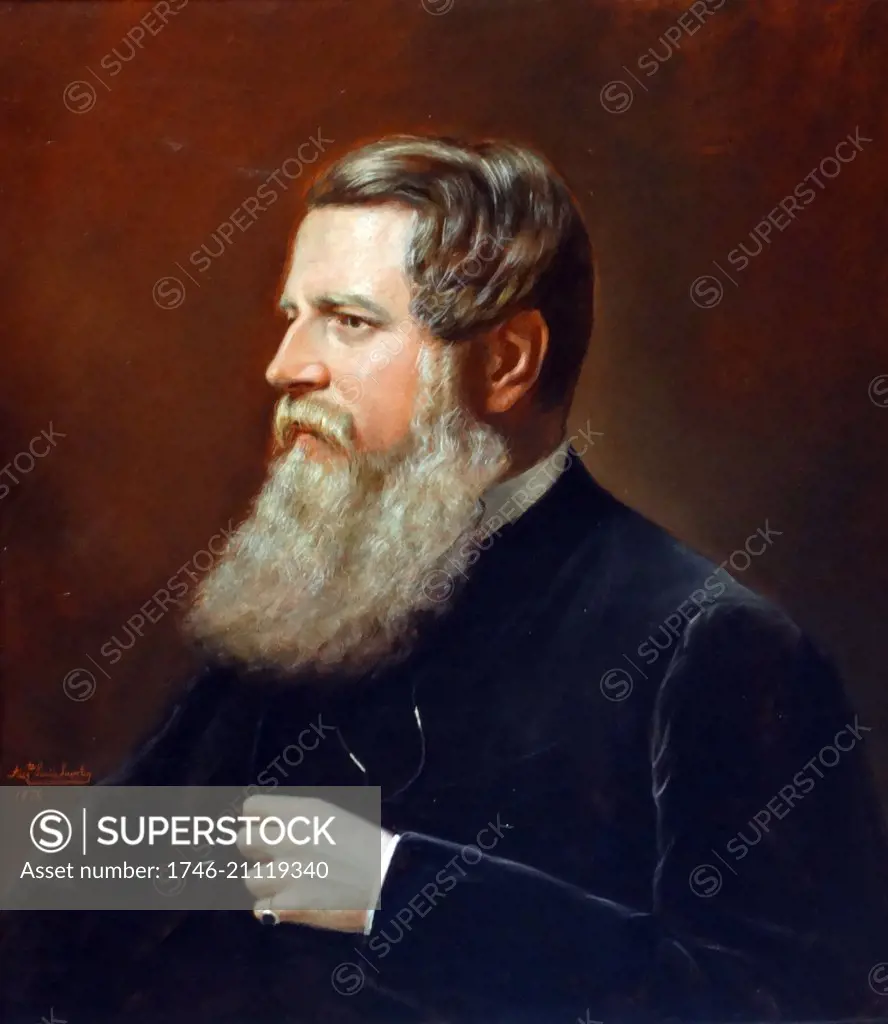 Portrait of Stafford Northcote, 1st Earl of Iddesleigh (1818-1887) British Conservative politician. Dated 19th Century