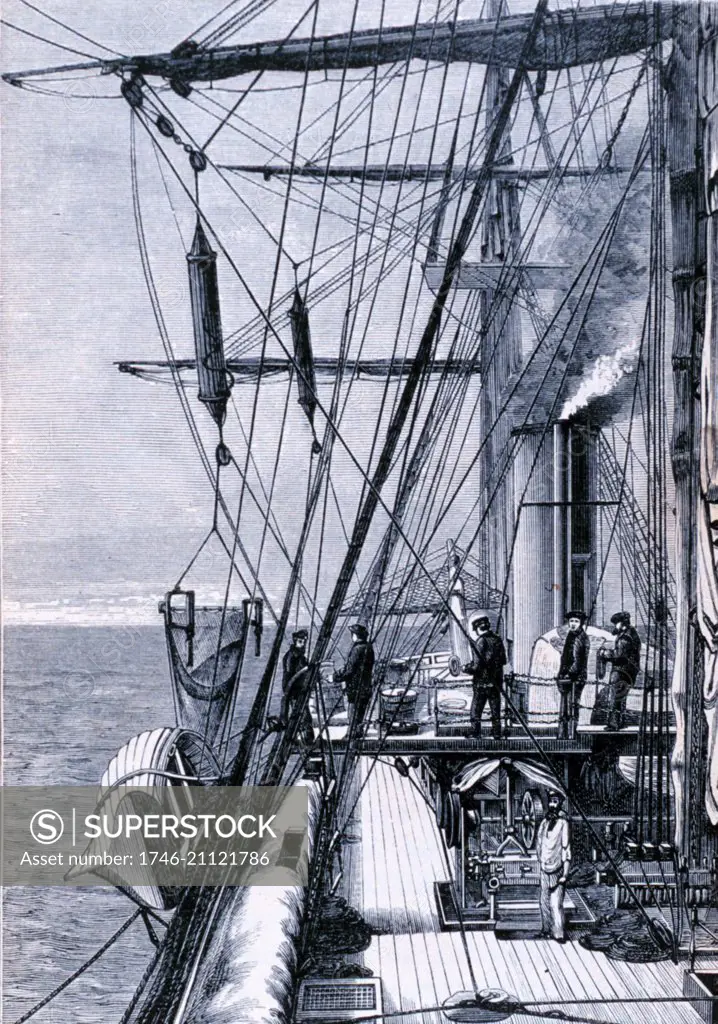 The dredging and sounding arrangements on board the 'Challenger' 1876. The Challenger expedition of 1872ñ76 was a scientific exercise that made many discoveries to lay the foundation of oceanography.