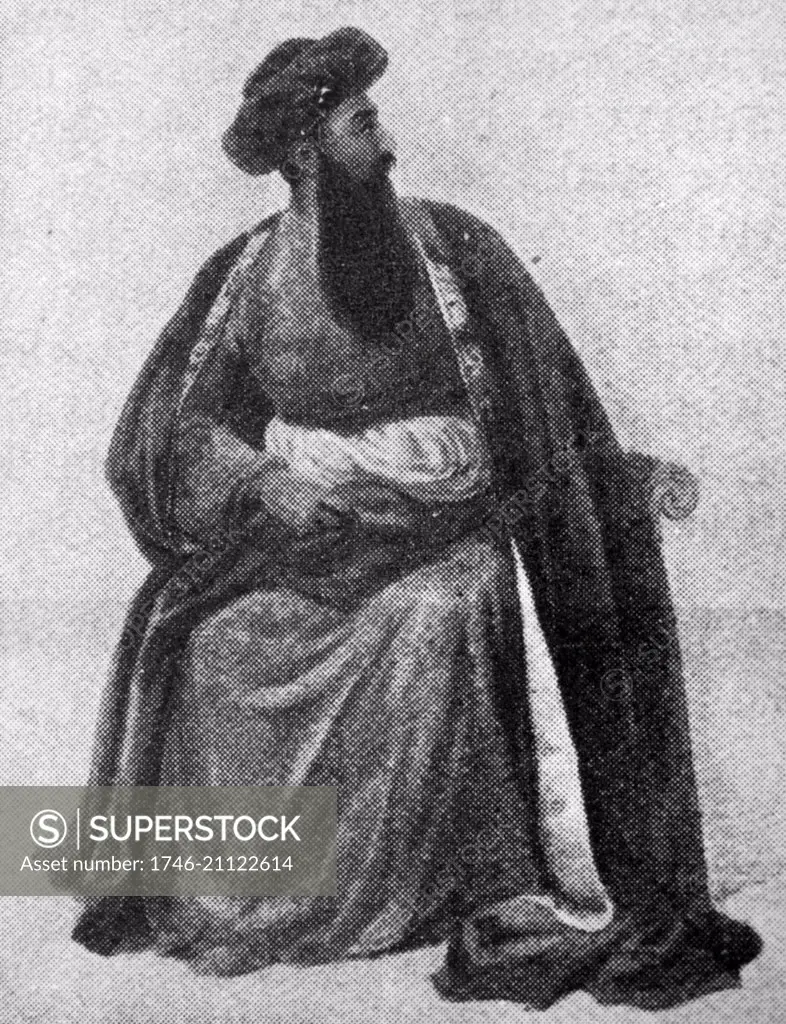 Portrait of Shah Shujah Durrani, ruler of the Durrani Empire. Dated 19th Century