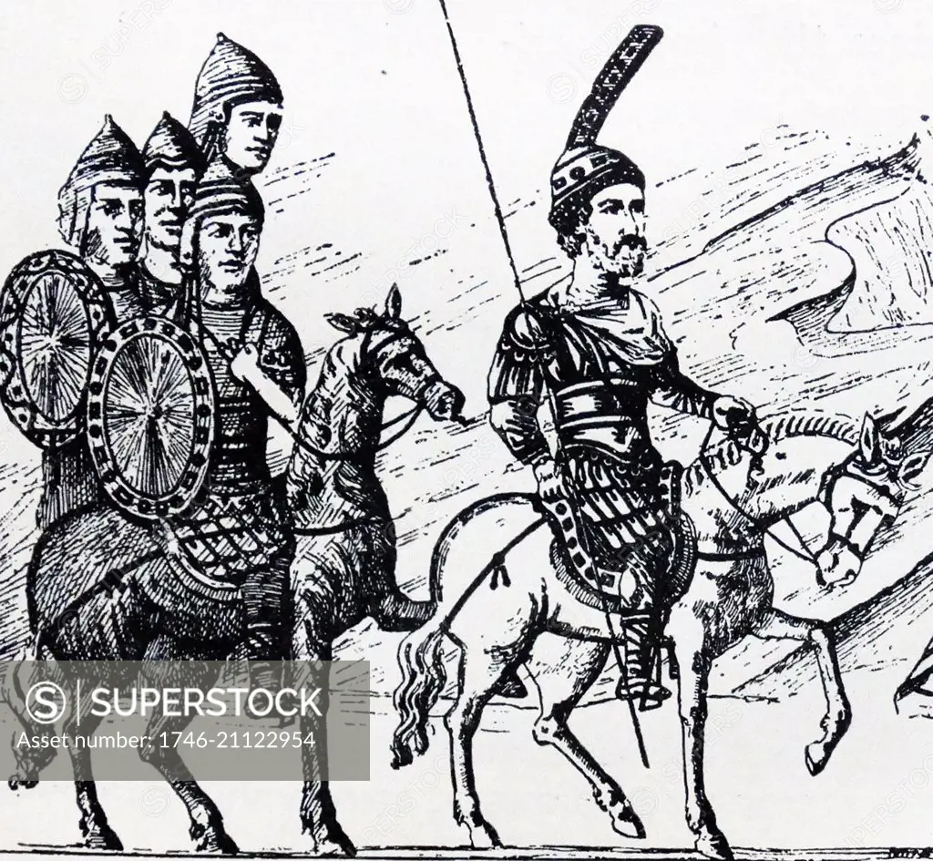 Byzantine soldiers of the 9th Century