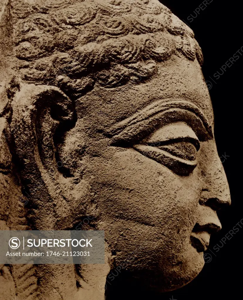 Head of a Jain Tirthankara, Mathura Region, Kushan Period, 3rd-4th Century