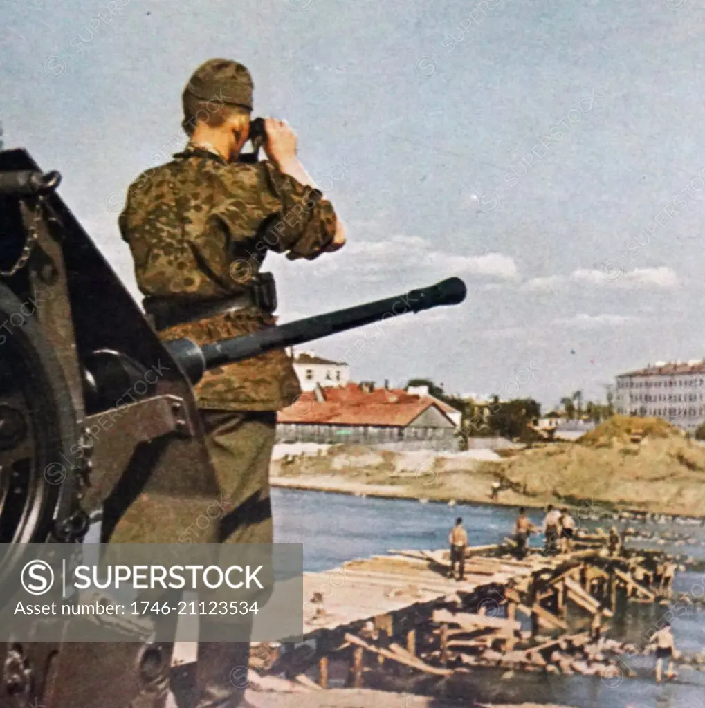 The 18th German Army of General von Kuchler crossing the Velikaya as they progress towards Leningrad.