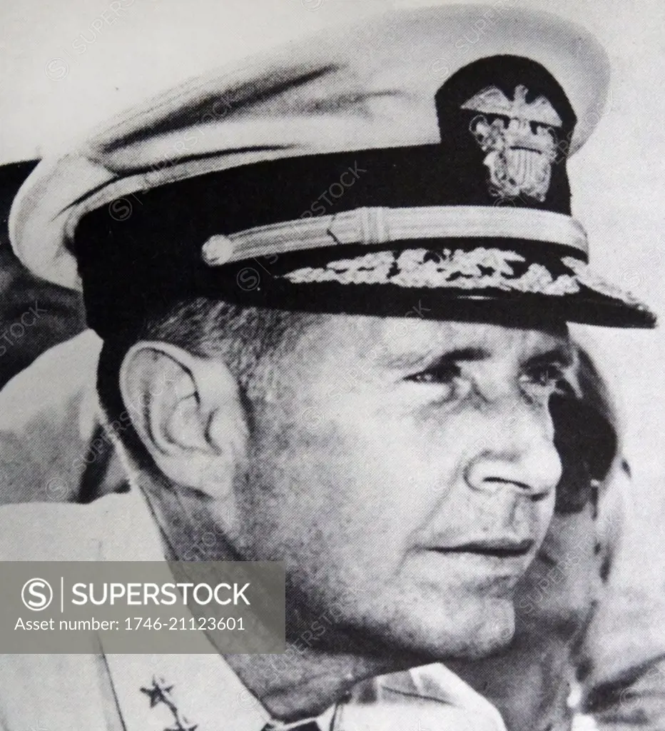 Admiral Raymond Spruance. His actions during the Battle of the Midway led to him being appointed Vice-Admiral.