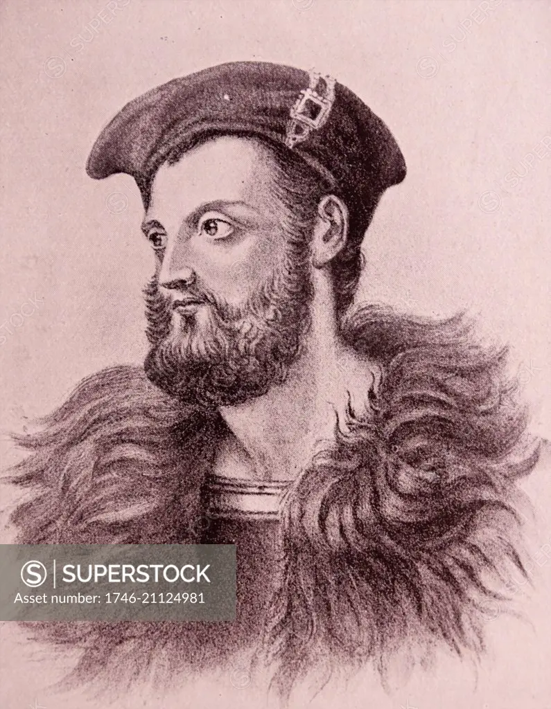 Portrait of Owen Roe O'Neill (1590-1649) soldier and one of the most famous of the O'Neill dynasty of Ulster in Ireland. Dated 17th Century