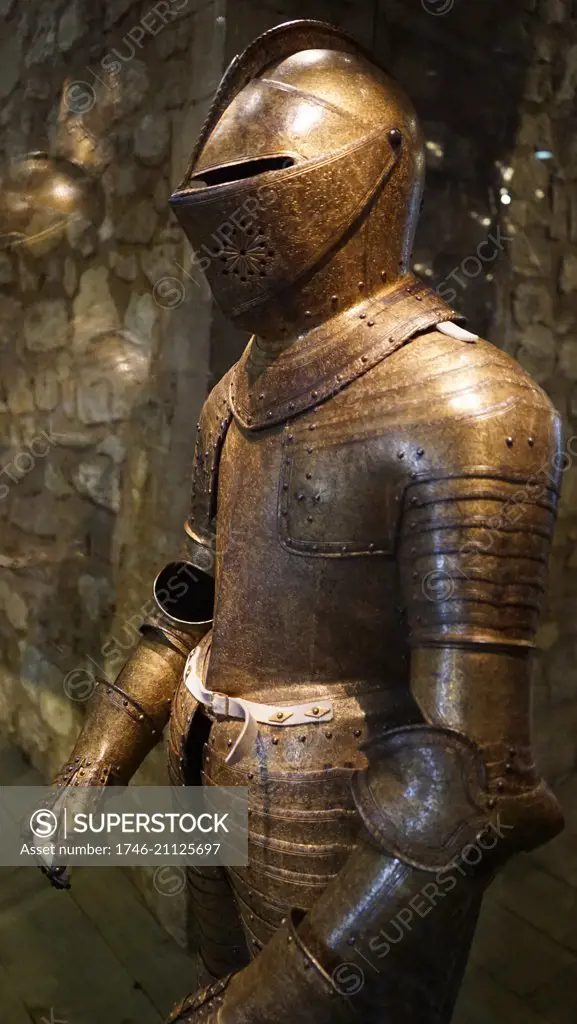 Armour of King Charles I of England (1600-1649) monarch of the three kingdoms of England, Scotland, and Ireland. Dated 17th Century