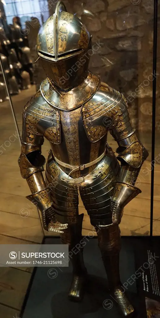 Armour of Henry Frederick, Prince of Wales (1594-1612) the elder son of King James I & VI and Anne of Denmark. Dated 17th Century