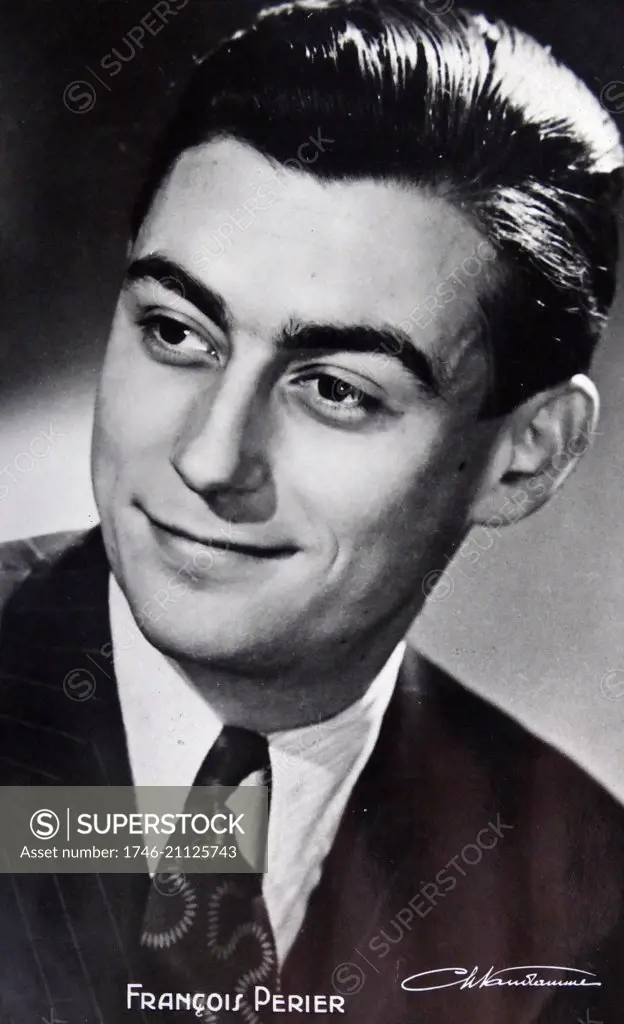 François Périer (1919-2002) a French actor. Dated 20th Century