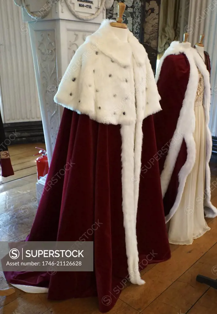 Coronation robes of 10th Duke of Marlborough, for the crowning of King George VI of Great Britain 1937