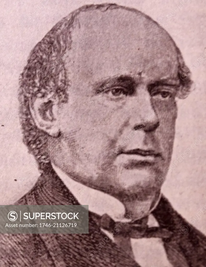 Portrait of Salmon P. Chase (1808-1873) an American politician and Chief Justice of the United States. Dated 19th Century