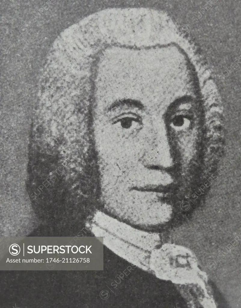 Portrait of Anders Celsius (1701-1744) a Swedish astronomer, physicist and mathematician. Dated 18th Century