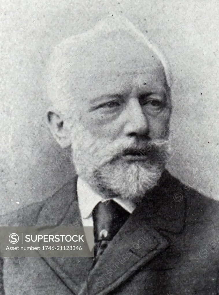 Portrait of Pyotr Ilyich Tchaikovsky (1840-1893) a Russian composer of the late-Romantic period. Dated 19th Century