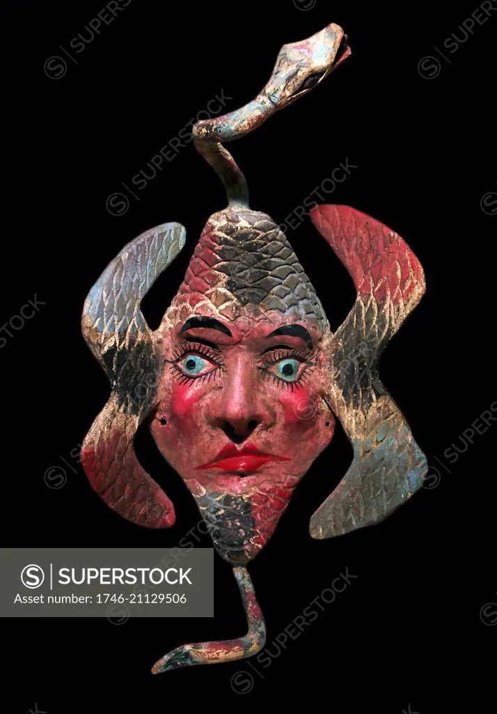 Snakehead Mexican folk mask.