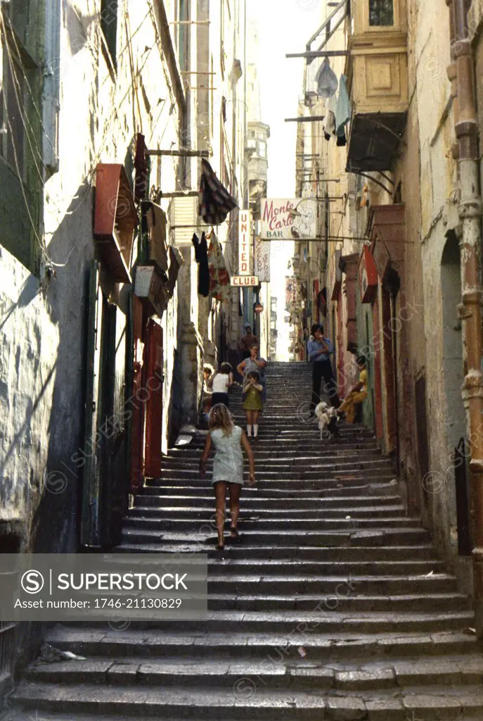 Strait Street, Valletta, Malta, 1972.