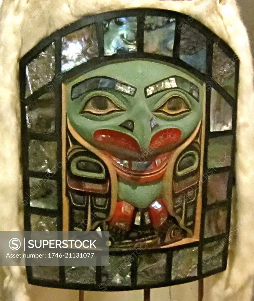 Tribal art, Juneau Museum, Alaska, USA, 2011.