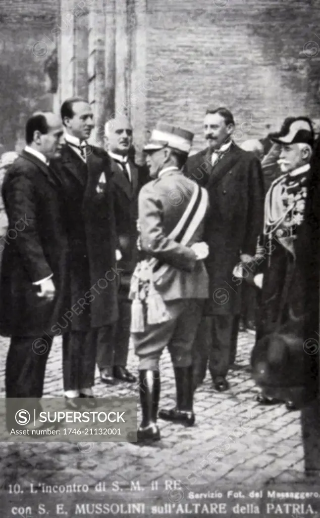 Photograph of Benito Mussolini (1883-1945) an Italian politician, dictator. Dated 20th Century