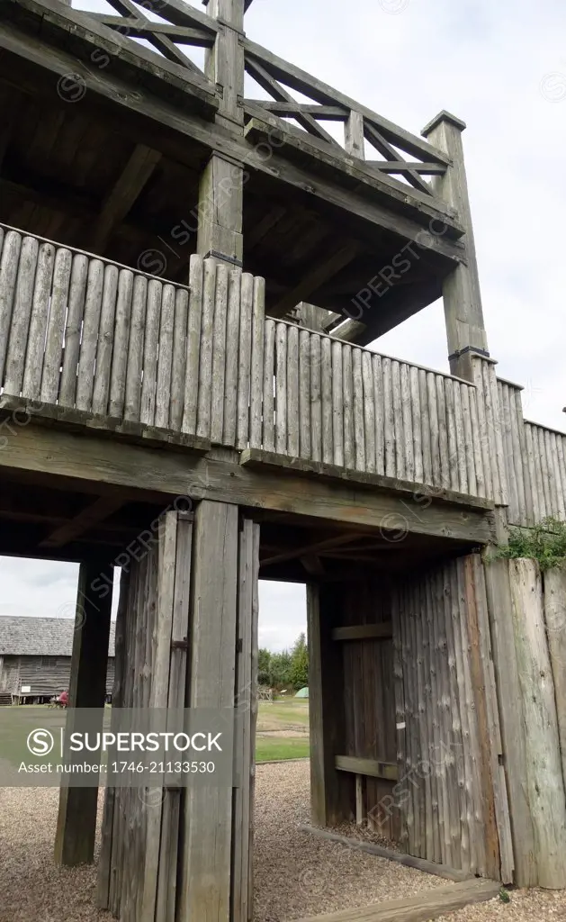 The Lunt Roman Fort is the archaeological site of a Roman fort, in the Roman province of Britannia. outside Coventry, Warwickshire; The fort has now been fully excavated and partially reconstructed