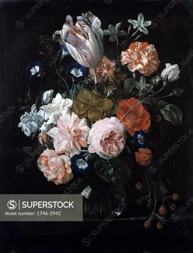 Still life Flowers, Nicolas van Veerendael, (1640-1691/Flemish)