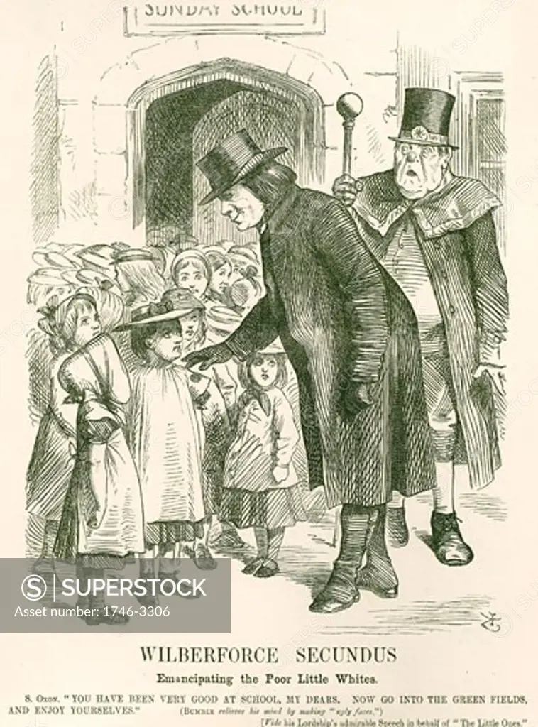 Wilberforce Secundus by John Tenniel,  cartoon,  from 'Punch',  7 September 1867