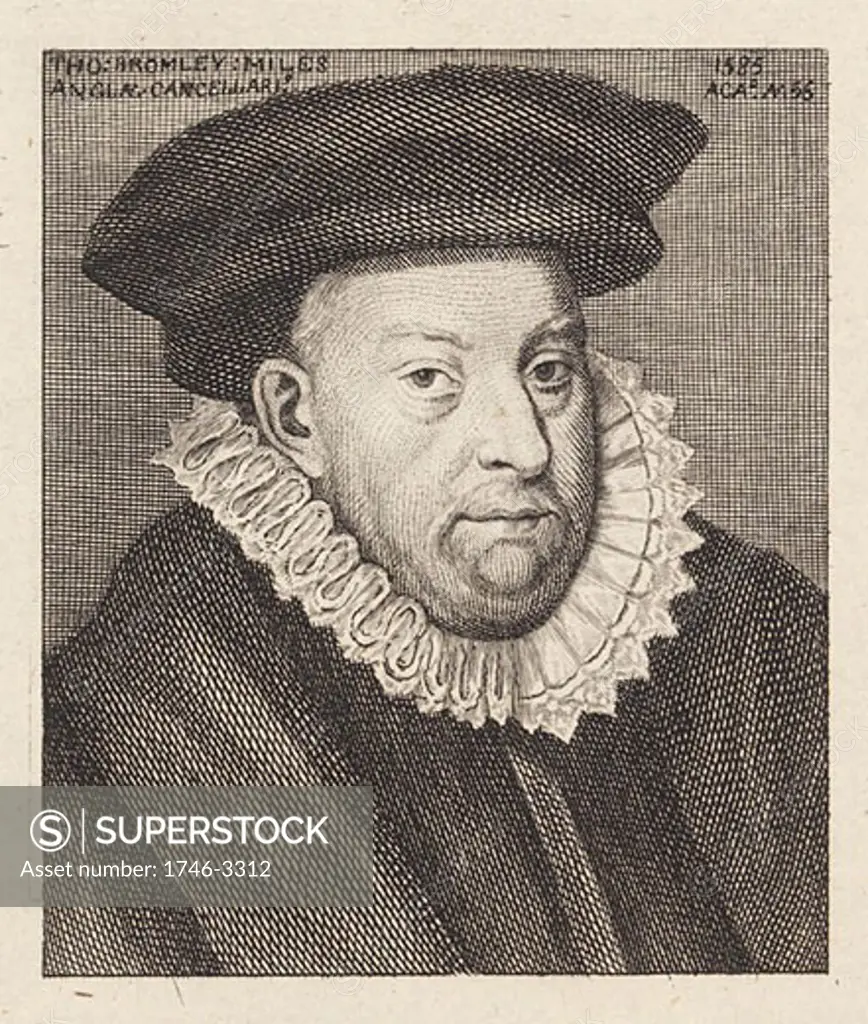 Portrait of Thomas Bromley (1530-1587),  English lawyer and statesman