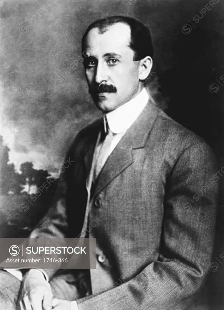 Orville Wright, (1871-1948), American aeronautical pioneer, younger of the Wright brothers