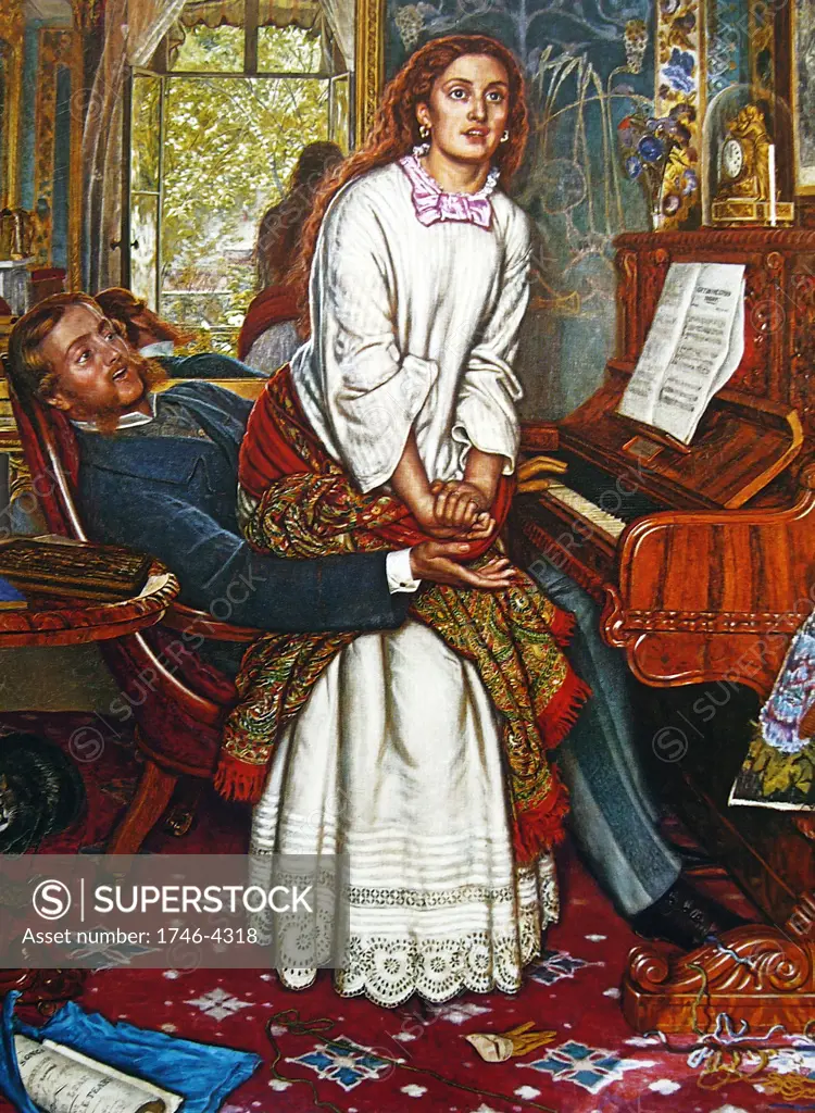 Sir John Everett Millais, 1829    1896 English painter. The Awakening Conscience (1853)