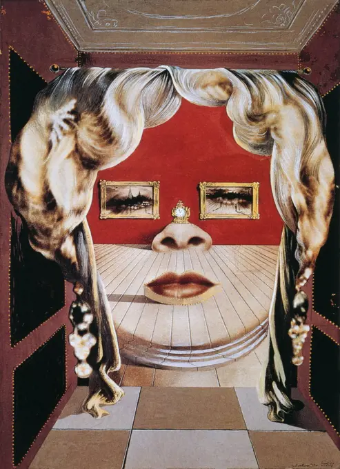 Face of Mae West' 1935 painting,  by Salvador Dali (1904-1989) Spanish surrealist artist