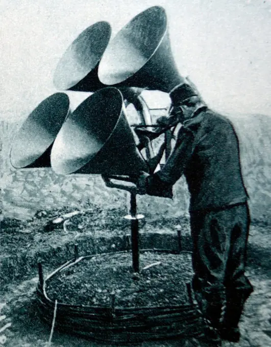world war one listening device to detect enemy aircraft