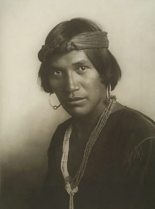 Pedro Begay, Native American Indian, Navajo. Photograph 1904-1910.