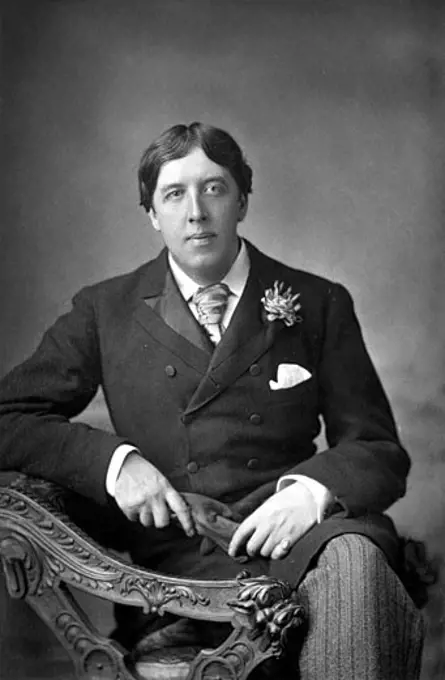 Oscar Wilde (1854-1900) Irish author and playwright. Photograph published c1890