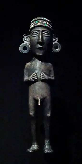 Inca silver figurine 1350-1532 AD, Peru or Bolivia