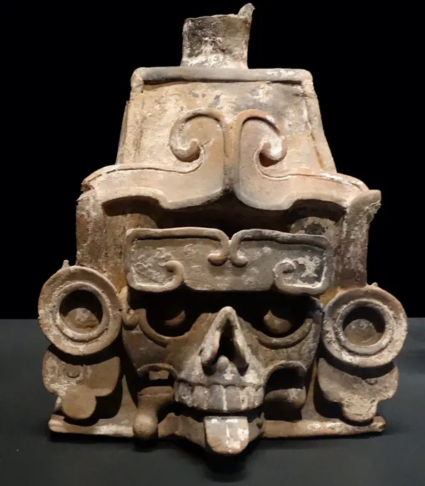 senser made from baked clay, Mayan 600-900 AD by the Mayans along the Gulf of Mexico 600-900 AD