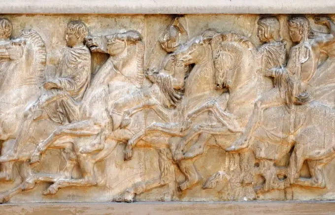 Frieze of the Parthenon dated 432 BC