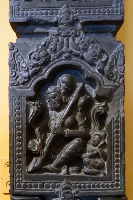 Stone temple door Jamb from Bihar, India. Dated 11th Century
