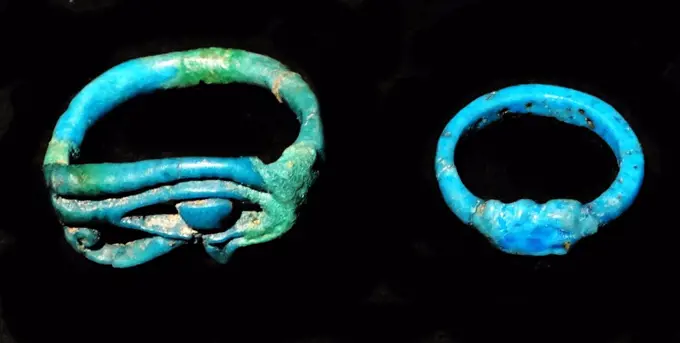 Faience bracelets, Ancient Egyptian 715-332 BC