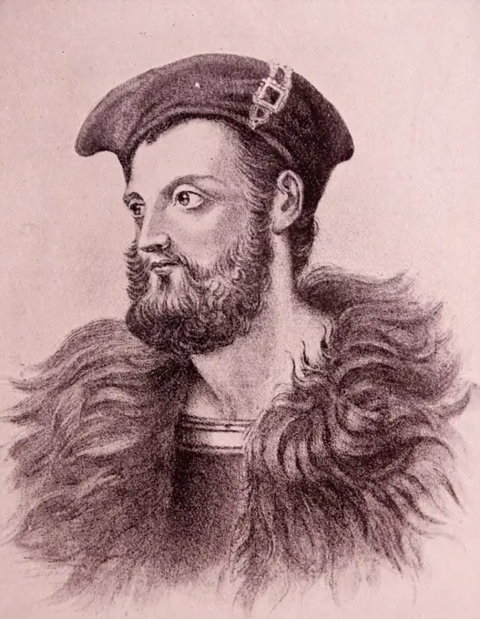 Portrait of Owen Roe O'Neill (1590-1649) soldier and one of the most famous of the O'Neill dynasty of Ulster in Ireland. Dated 17th Century