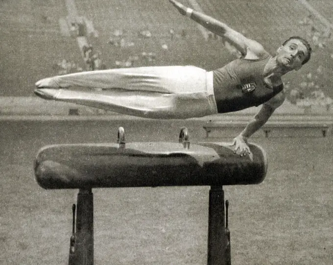 Photograph of Istvan PELLE (1907 - 1986) at the 1932 Olympic games.