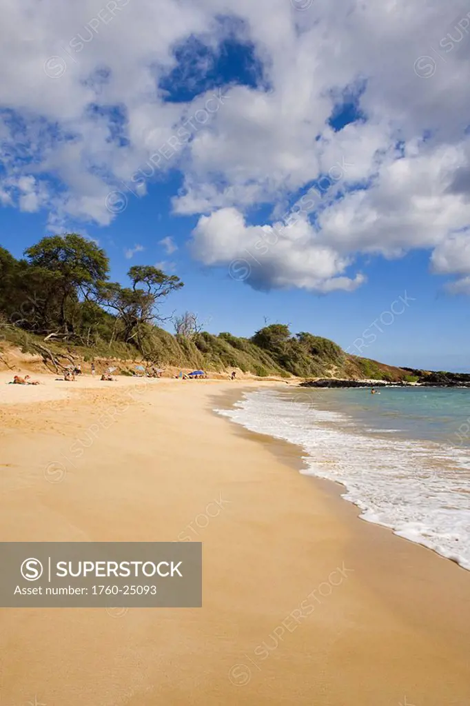 Hawaii, Maui, Makena State Park, Little Beach, famous nude beach