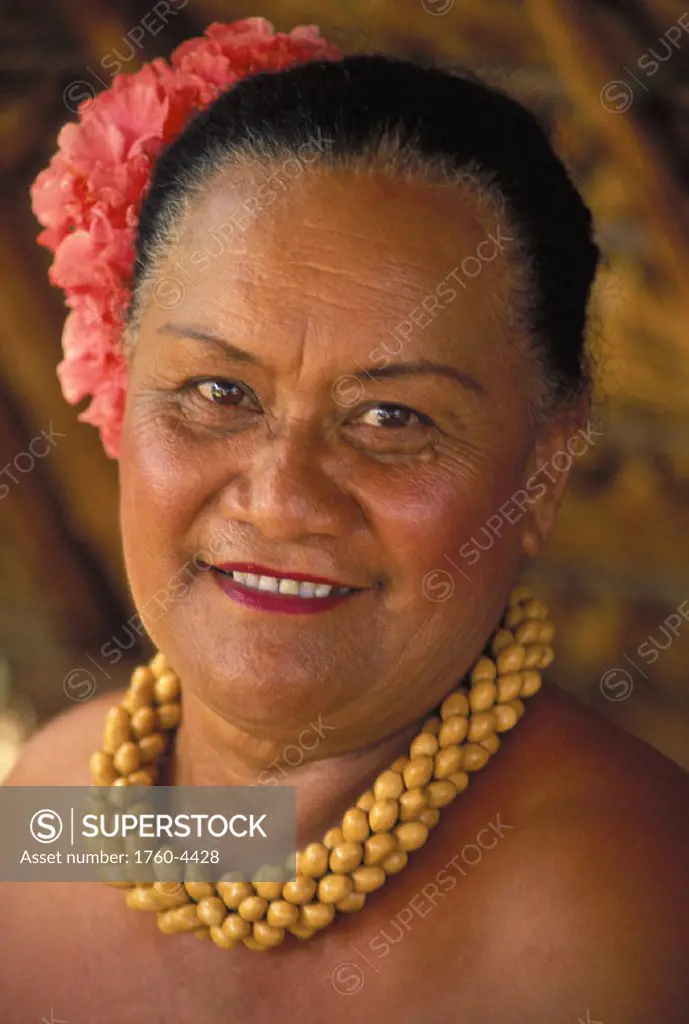 Hawaii, Hawaiian Woman from Island of Lanai