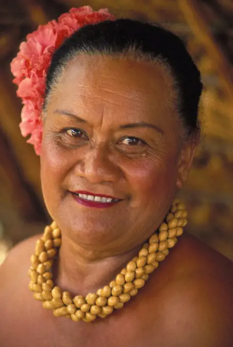 Hawaii, Hawaiian Woman from Island of Lanai