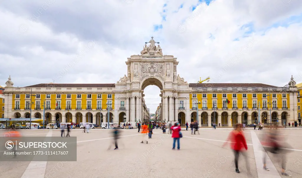 Triumphal Arch, Praça do Comércio, Lisbon, Portugal